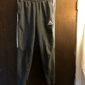 Grey Women’s Adidas Double Stripe Joggers
